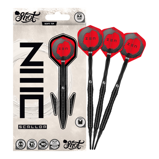 Shot ZEN Scallop Soft Darts - 20g Shot ZEN Scallop Soft Darts - 20g