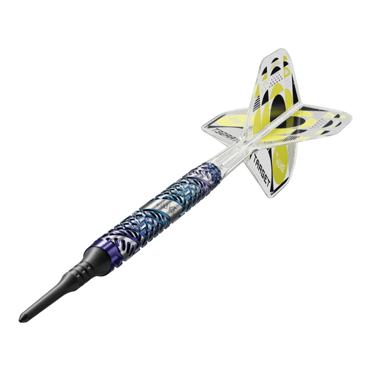 Target Luke Littler Edge Soft Darts - 19g Hier sieht man die Target Luke Littler Edge Softdarts - 19g. Sie sind ideal für ambitionierte Spieler geeignet.