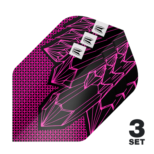 Das Bild zeigt die Target ProUltra Lorraine Winstanley GEN2 No2 Standard Flights - 3 Sets. Diese Flights sind für Dartpfeile geeignet.