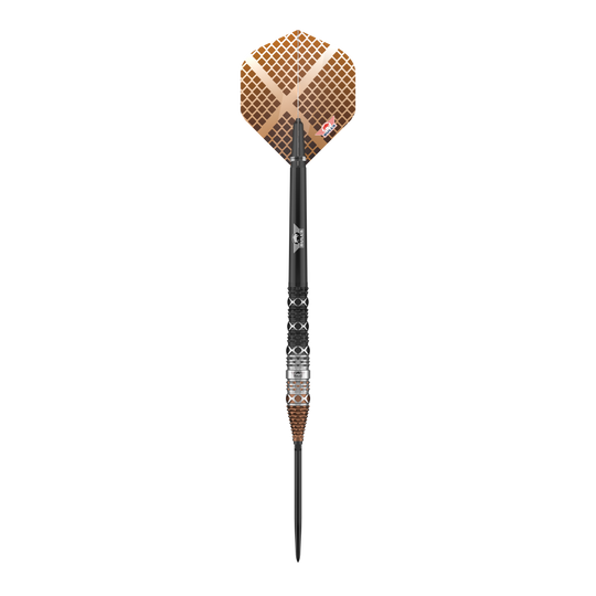 Die Bulls NL Max Hopp 95% Convertible Points Steeldarts werden als einzelne Darts präsentiert. Sie eignen sich hervorragend für professionelle Dartspieler.