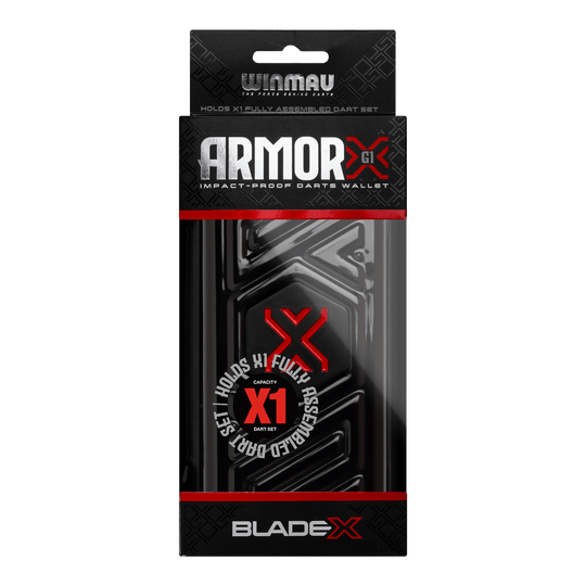 Ein Bild mit dem Dateinamen 8534_Winmau_Blade_X_Armor_G1_Dartwallet_3. Es zeigt vermutlich ein Produkt aus dem Bereich Darts oder Zubehör.