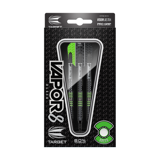 Target Vapor8 Black Green Soft Darts - 18g