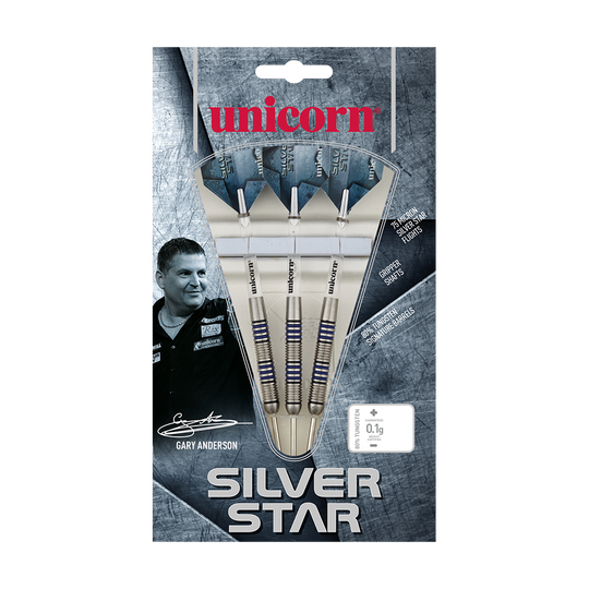 Unicorn Silver Star Gary Anderson P4 80% steel darts