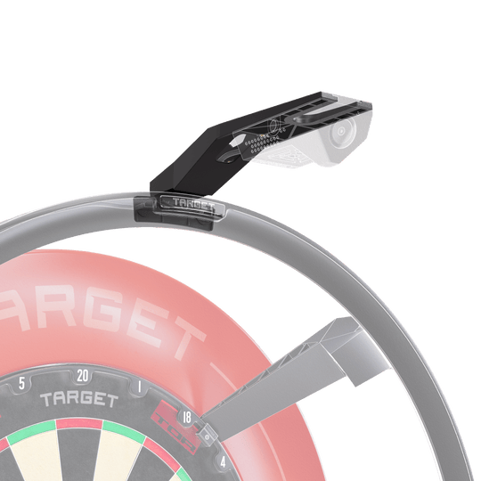 Target OMNI VIRT camera arm Gezeigt wird der Target OMNI VIRT Kamera Arm. Der Arm ist robust gebaut und speziell für Dartspieler entwickelt.