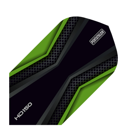 HD 150 Pentathlon Flights Black/Green Slim