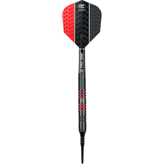 Target Vapor8 Black Red Soft Darts - 19g