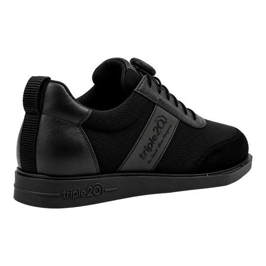 Triple20 Dart Shoes Textile with Twist Closure - Black