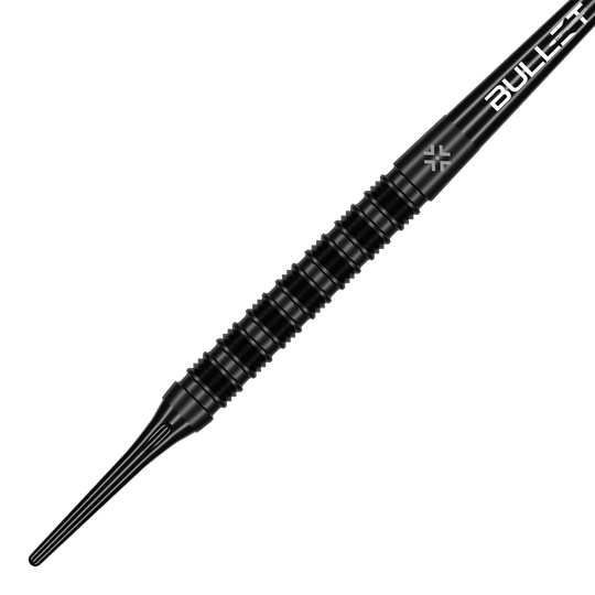 Das Bild zeigt Bullet Shadow Softdarts - 20g. Der Softdart hat ein modernes Design und ist für das Dartspiel geeignet.