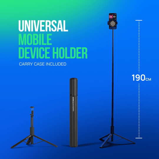 Winmau Autodarts Device Stand & 12 Months Membership Bundle Zu sehen ist das Winmau Device Stand & 12 Monate Membership Bundle. Dieses Bundle eignet sich für Dartfans und enthält einen Ständer sowie eine Jahresmitgliedschaft.