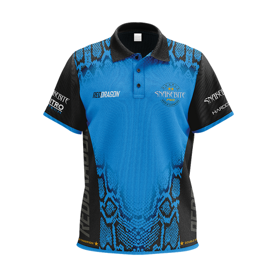 Red Dragon Peter Wright Snakebite Double World Champion Tour Dartshirt