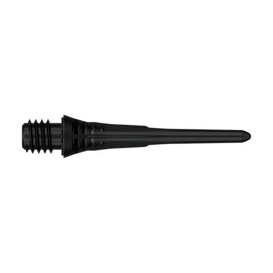 Dieses Bild zeigt die Target Cryo Softdartspitzen im 30er Pack in Schwarz. Die Dartspitzen sind als Ersatzspitzen für elektronische Dartscheiben geeignet.