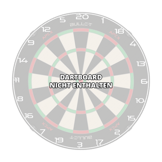 Bild mit dem Dateinamen BT1000100_Bullet_Dartboard_Zahlenring_Wei_3. Wahrscheinlich ist darauf ein weiterer weißer Zahlenring für ein Dartboard zu sehen.
