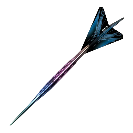 Caliburn TTD Complete Titanium T3 Rainbow Steeldarts - 7g Abgebildet ist der Caliburn TTD Complete Titanium T3 Rainbow Steeldarts - 7g. Der Dartpfeil weist eine schillernde Regenbogen-Optik auf.