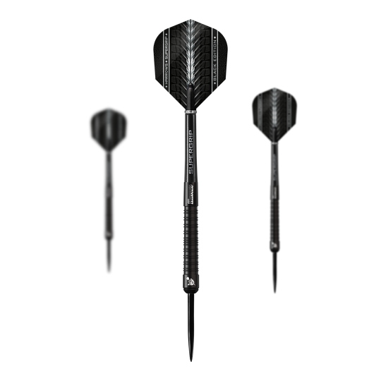 Harrows Supergrip Black Edition Steeldarts