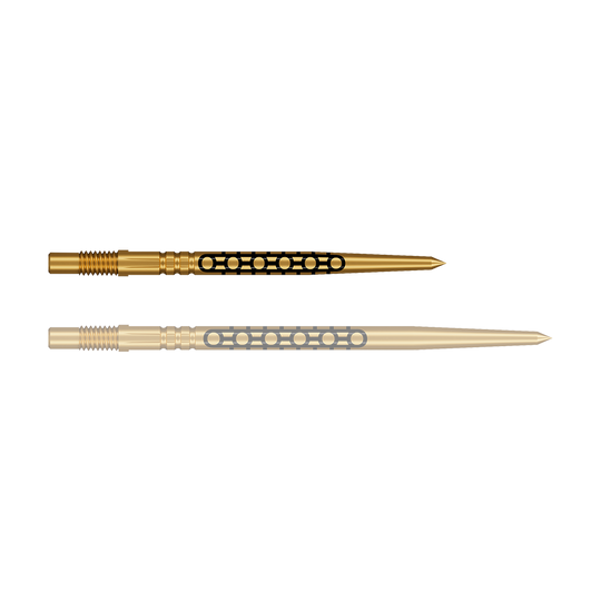 Shot Turbo Point Goths Dart Tips - Gold
