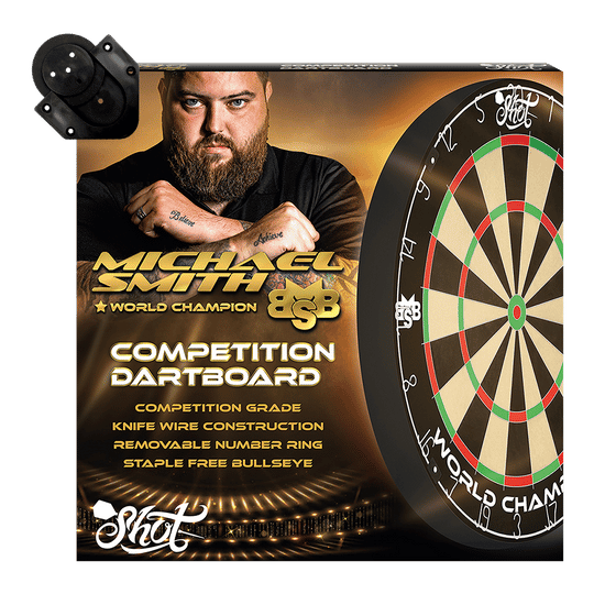 Shot Michael Smith Competition steel dart board