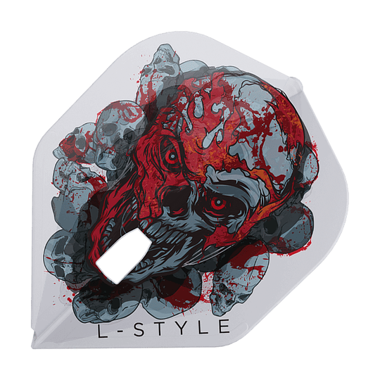 L-Style Ryan Searle Signature V4 Clear White L1PRO Flights Dieses Bild zeigt die L-Style Ryan Searle Signature V4 Clear White L1PRO Flights. Die Flights überzeugen durch ihr klares und weißes Design.