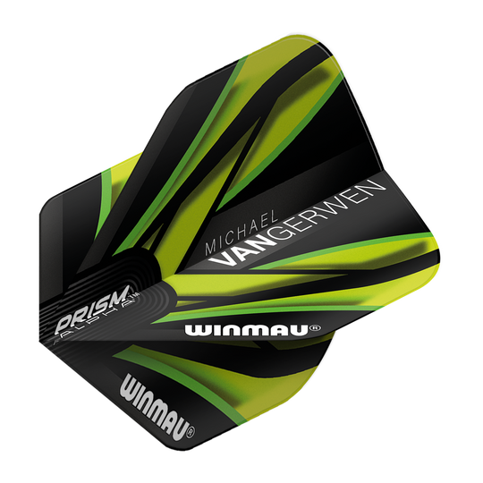 Winmau Prism Alpha MvG Black Green V2 Standard Flights