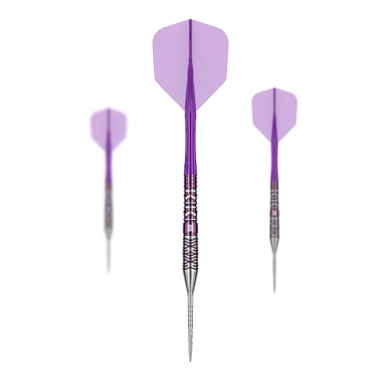 Abgebildet sind die Caliburn Awakening Ivan Steeldarts. Dieses Produkt ist ein Set aus hochwertigen Steeldarts für Dartspieler.