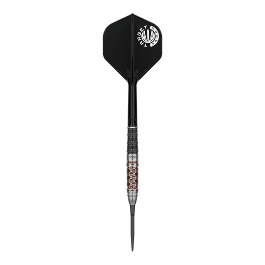 Target Japan Charis GEN6 Swiss Point Steel Darts - 23g Target Japan Charis GEN6 Swiss Point Steeldarts - 23g sind Steeldarts der Marke Target. Das Bild zeigt die hochwertige Verarbeitung und das Design der Darts.