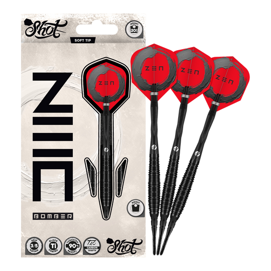 Shot ZEN Bomber soft darts - 20g Shot ZEN Bomber soft darts - 20g