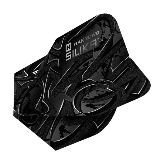 Harrows Silika Vandl No6 Flights - Schwarz Harrows Silika Vandl No6 Flights in Schwarz. Das Bild zeigt die Oberfläche und Umrisse deutlich.