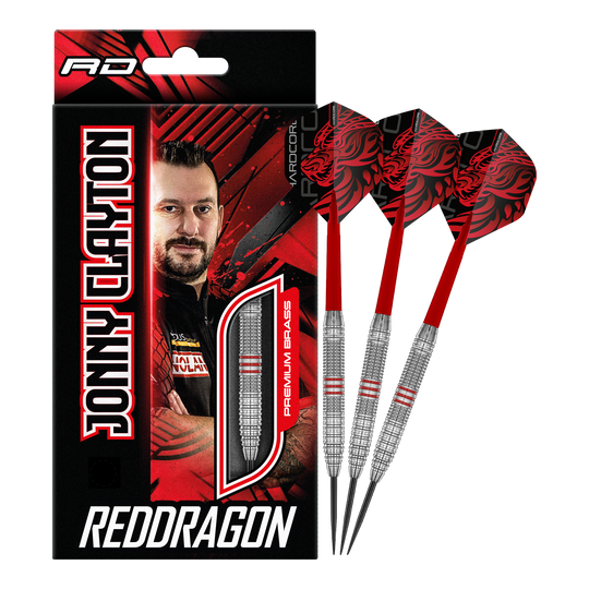 Red Dragon Jonny Clayton Brass Steel Darts - 21 g Red Dragon Jonny Clayton Brass Steel Darts - 21 g