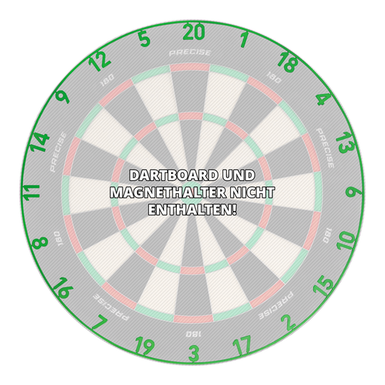 Precise 180 OnePiece Lasercut Number Ring Das Bild zeigt einen weiteren Zahlenring in der Farbe Smaragdgrün. Es handelt sich um das Produkt ONE1050_Precise180_OnePiece_Lasercut_Zahlenring_EmeraldGreen_2.