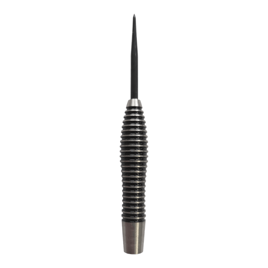 McDart Black Ring Torpedo Steeldart Barrels - 24g Das Bild zeigt McDart Black Ring Torpedo Steeldart-Barrels - 24g. Die Dart-Barrels verfügen über einen schwarzen Ring und eine spezielle Torpedo-Form.