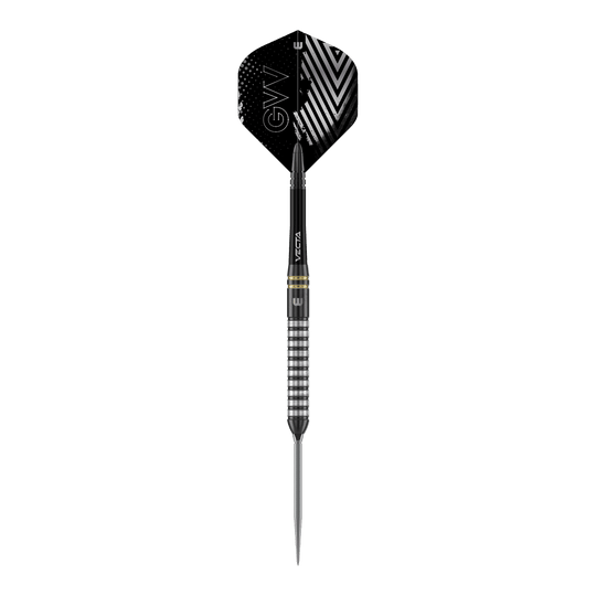 Zu sehen ist Winmau Gian Van Veen TS Switch Point Steeldarts. Die Aufnahme zeigt einen einzelnen Dartpfeil.