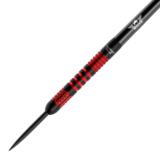 Bulls NL Stefan Bellmont 90 steel darts - 23g Auf dem Bild sind die Bulls NL Stefan Bellmont 90 Steeldarts 23g zu sehen. Diese Steeldarts sind besonders präzise und für professionelle Dartspieler geeignet.