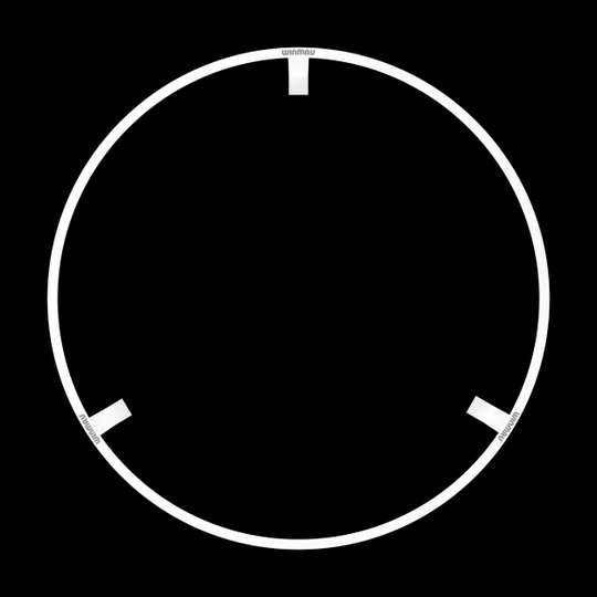 Das Bild zeigt einen runden LED-Beleuchtungsring von Winmau. Der Ring ist für die Beleuchtung und Umrandung eines Dartboards gedacht.