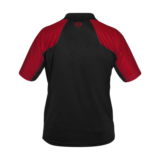 Harrows Vivid Dartshirt Black/Fire-Red