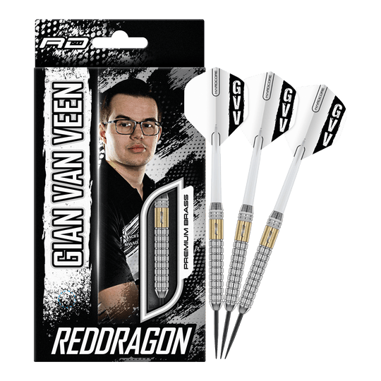 Red Dragon Gian Van Veen Brass Steeldarts - 21 g