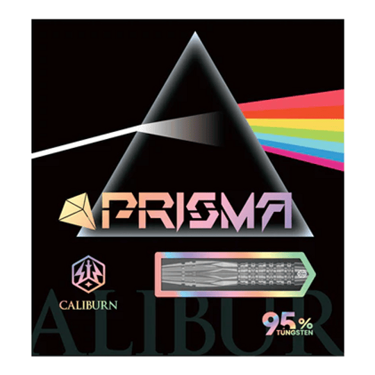 Caliburn Prisma Steeldarts mit einem Gewicht von 19,5g. Diese Steeldarts bieten optimale Kontrolle beim Werfen.