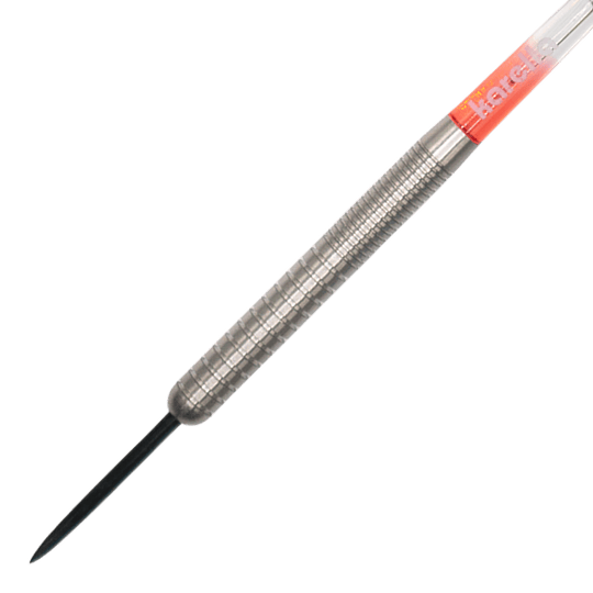 Karella Comic Line CL-1 steel darts - 22g Zu sehen ist ein Karella Comic Line CL-1 Steeldarts - 22g Dartpfeil. Das Bild stellt Merkmale des Produkts dar.
