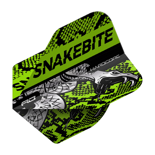 Red Dragon Hardcore Snakebite Coiled Snake Green Standard Flights