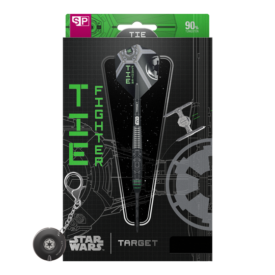 Target Star Wars Tie Fighter Swiss Point Steel Darts Abgebildet ist das Produkt Target Star Wars Tie Fighter Swiss Point Steeldarts. Das Produkt ist speziell für Fans von Star Wars und Dartspielern geeignet.