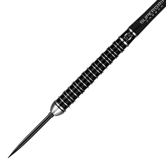 Harrows Supergrip Ultra Quick Point Steel Darts Das Bild zeigt Harrows Supergrip Ultra Quick Point Steeldarts. Die Schäfte und Spitzen sind detailliert abgebildet.