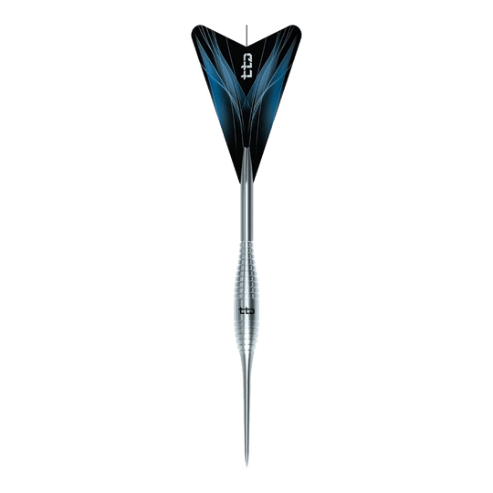 Caliburn TTD Complete Titanium T2 Silver Steeldarts - 6g Abgebildet ist das Produkt Caliburn TTD Complete Titanium T2 Silver Steeldarts - 6g. Diese silbernen Steeldarts bestehen aus Titan und wiegen 6 Gramm.