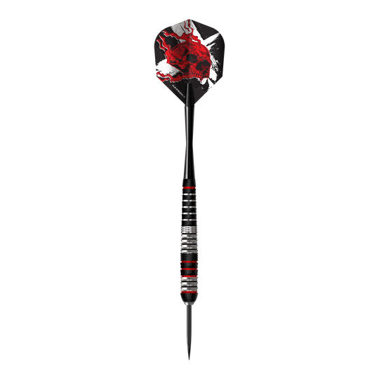 Die Abbildung zeigt die Harrows Heavy Metal Ryan Searle Brass Steeldarts. Es sind messingfarbene Steeldarts mit besonderem Design.