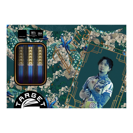 Target Japan Prime Series Zenith GEN2 Softdarts - 20g. Dieses Bild zeigt einen einzelnen Softdart mit detaillierten Griffmulden.