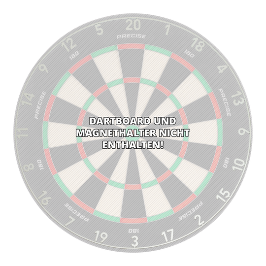 Precise 180 OnePiece Lasercut Number Ring Das Bild zeigt einen Zahlenring aus Metall mit Lasercut-Design in Gunmetal-Farbe. Es ist ein Darts-Zubehörteil.