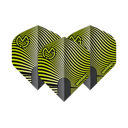 Winmau Prism Delta MvG Green Black No2 Standard Flights Gezeigt werden die Winmau Prism Delta MvG Green Black No2 Standard Flights. Das Set umfasst standardförmige Dartflights in Grün und Schwarz.