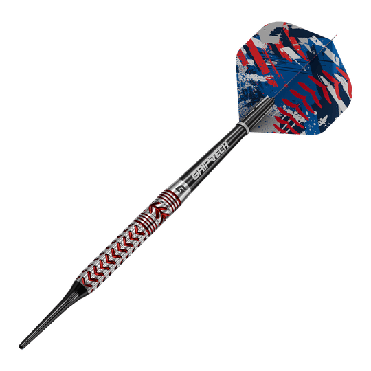GOAT Curveball Soft Darts - 20g Zu sehen sind die GOAT Curveball Tungsten Softdarts - 20g. Die Darts zeichnen sich durch ihr Gewicht von 20 Gramm und das verwendete Tungsten aus.