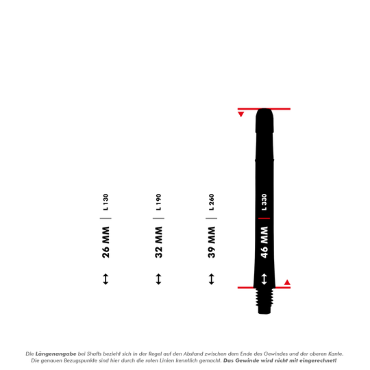 L-L-Style-Shafts Locked Straight - Black