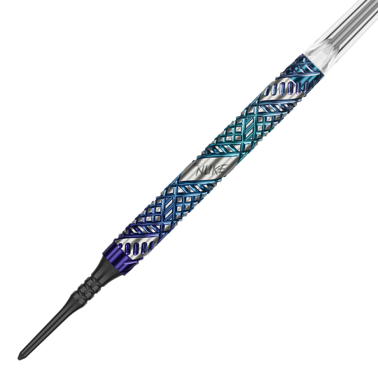 Abgebildet sind die Target Luke Littler Edge Softdarts - 19g. Die Darts zeichnen sich durch ein modernes Design und hochwertige Verarbeitung aus.