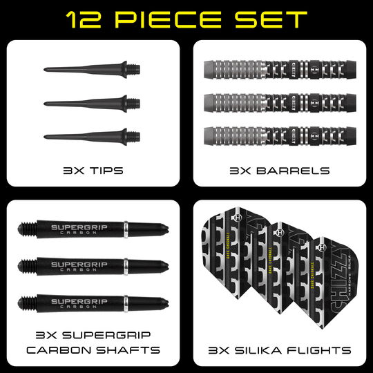 Harrow's Dave Chisnall Chizzy Series 4 soft darts Zu sehen sind die Harrows Dave Chisnall Chizzy Series 4 Softdarts. Diese Softdarts bieten eine ausgezeichnete Qualität für Dartliebhaber.