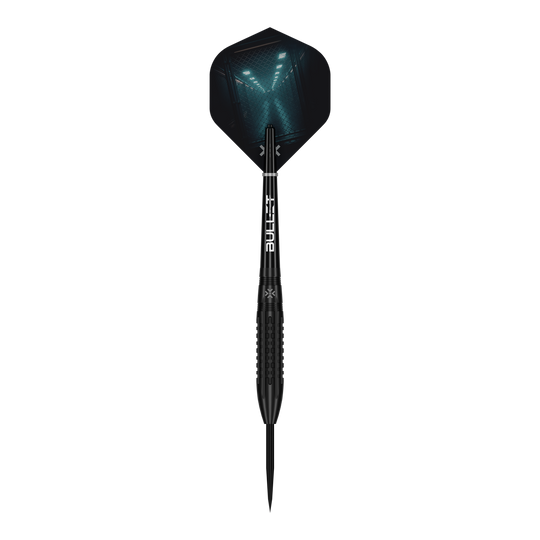 Hier sehen Sie die Bullet Cage Steeldarts. Sie sind hochwertige Pfeile für den Dartsport.