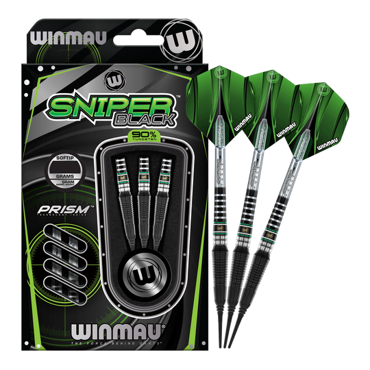 Winmau Sniper Black 2025 Softdarts - 20g